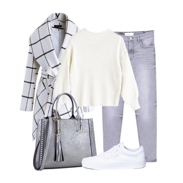 Outfit of the Day: A White Checked Coat