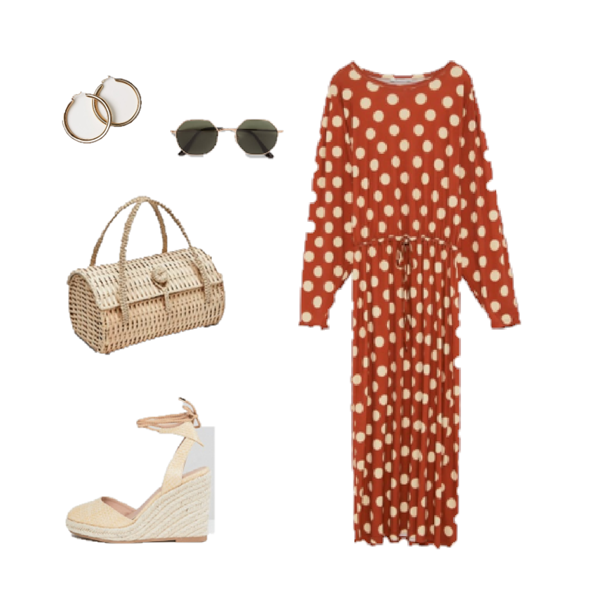 Outfit of The Day: a Polka-dot Maxi Dress