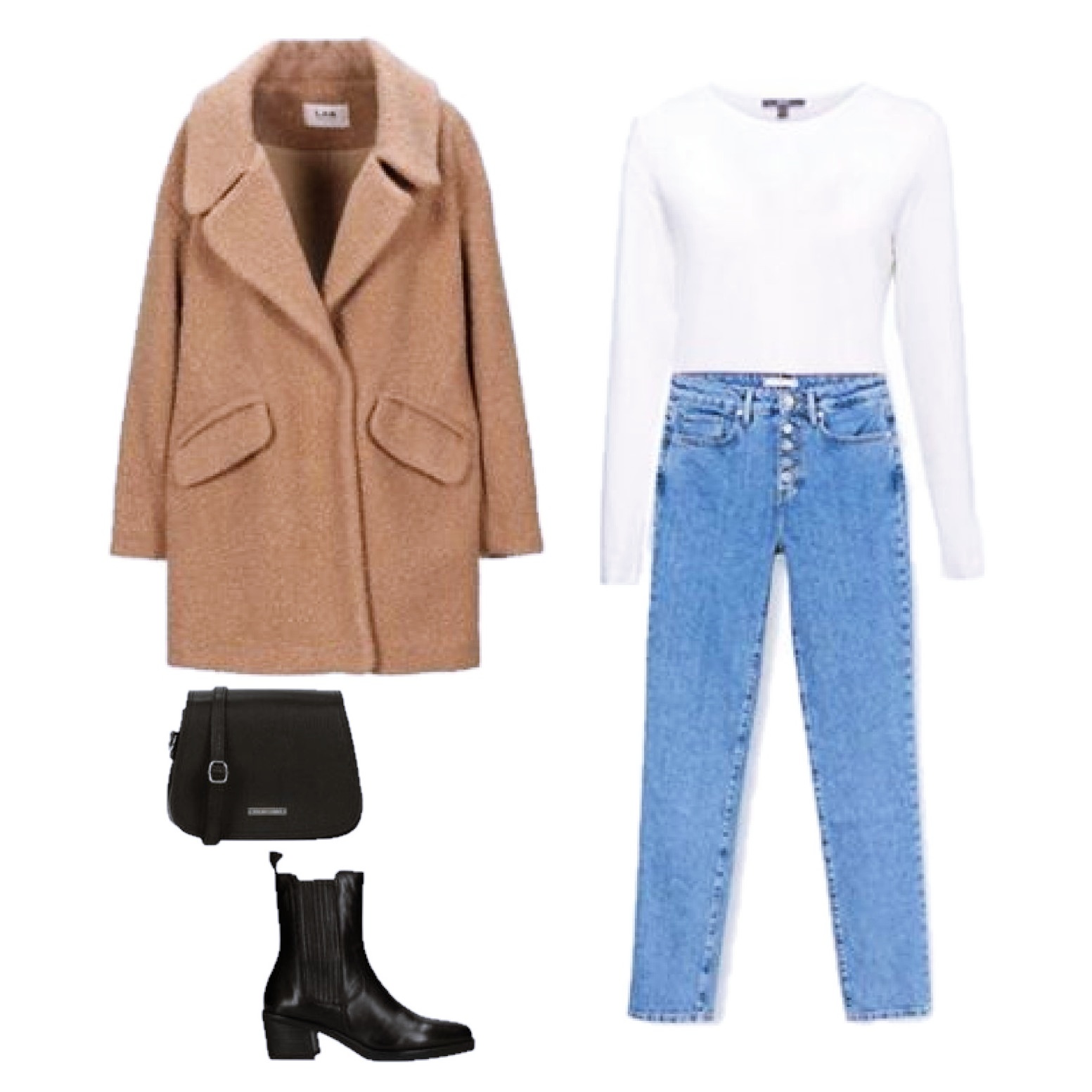 Outfit of the Day: a basic look with a camel coat