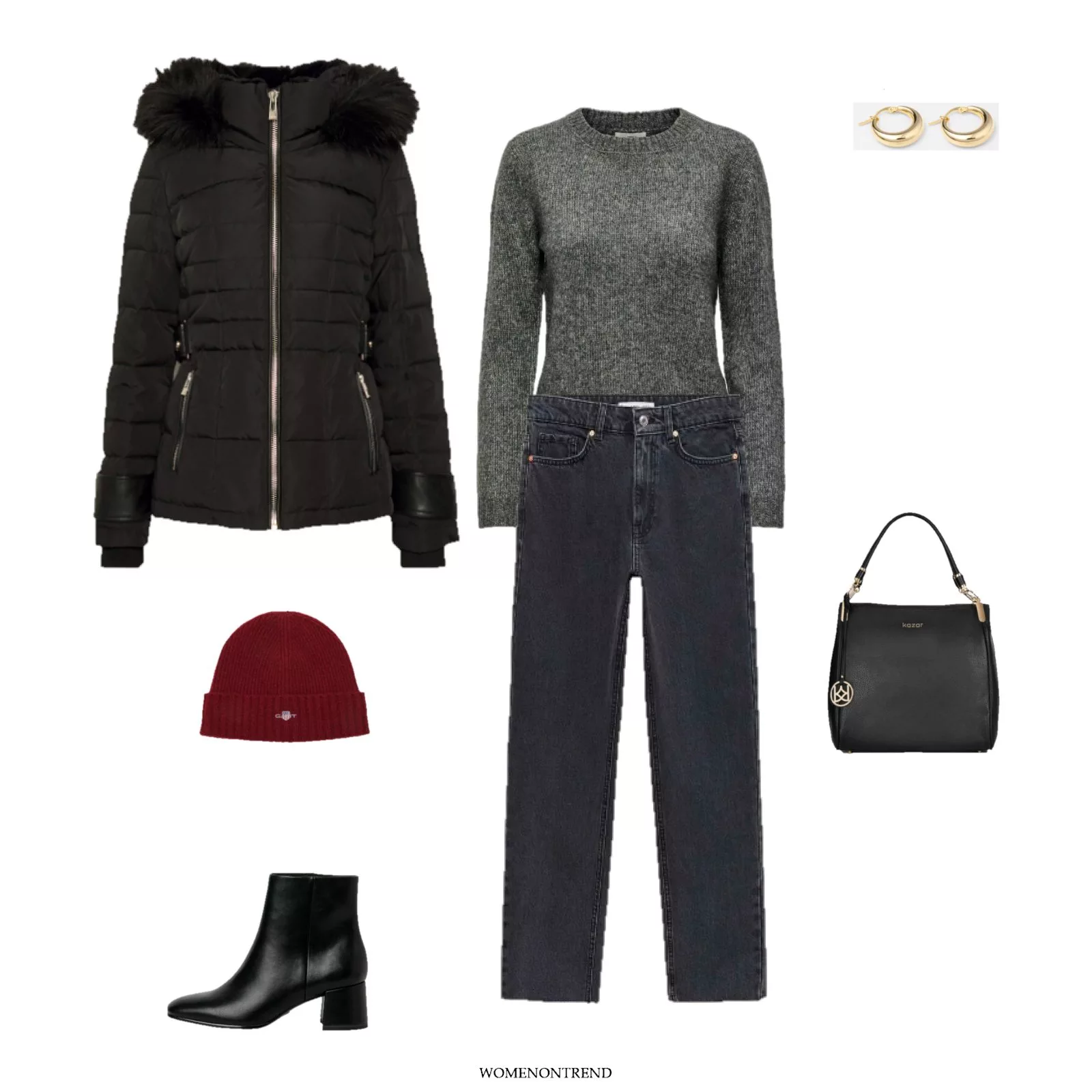 Winter Capsule Wardrobe 2024: Dark Red Edition - WomenOnTrend